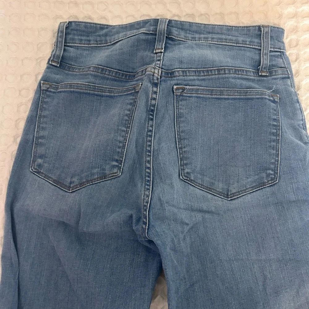 J. Crew Light Blue Distressed Skinny Jeans Size 28 Tall